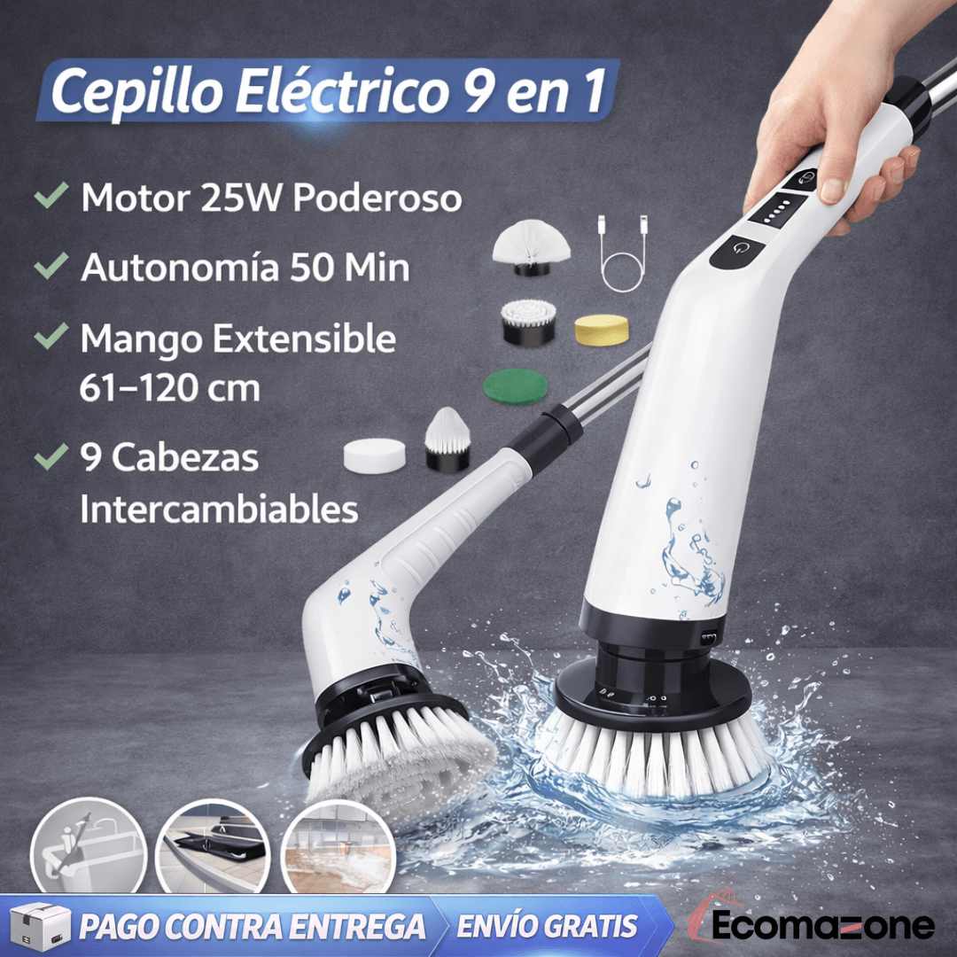 Cepillo Electrico Multifuncional 9 en 1